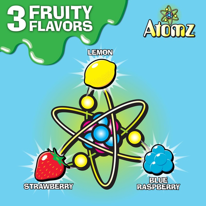 TOXIC WASTE - Atomz - Sour, Tangy, Chewy Candy -