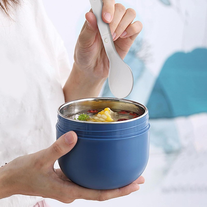 Hot Soup Containers with Lids,Portable Food Bowl | Leakproof Thermal