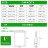 SixWeKit Green Smell Proof Mylar Bags 100 Pack, Stand Up