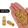 QUARKZMAN Pack of 100 M3 Threaded Inserts Brass Heat Set
