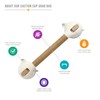 DMI Suction Cub Grab Bars for Bathroom, Shower Grab Bar,