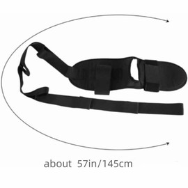 Jindizi Flex Strap, Ligament Stretching Strap Yoga Strap for Stretching with Adjustable Loops, Fascia Stretcher Flexstrap, Foot Stretcher for Exercise Rehabilitation Pilates Leg Calf Body Training(Black)