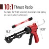 Bates- Caulking Gun Tool, 10:1 Thrust Ratio, Black & Red,