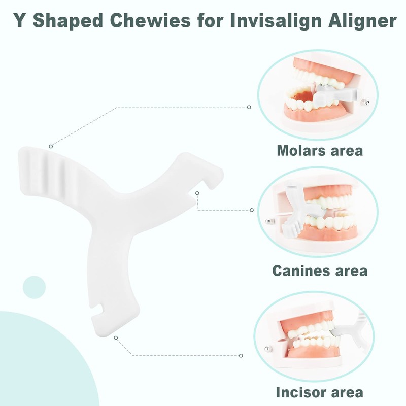 Chewies for Invisalign Aligner,2 PCS Unscented Aligner Chewies for Invisible
