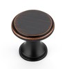 Ravinte 30 Pack Oil Rubbed Bronze Kitchen Cabinet Knobs, Solid