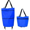 Foldable Shopping Cart Bag for Daily Errands – 2-in-1 Oxford