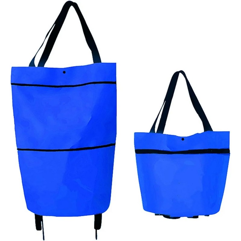 Foldable Shopping Cart Bag for Daily Errands – 2-in-1 Oxford