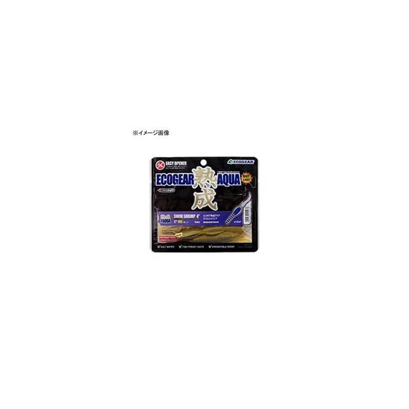 Ecogear Aged Aqua Swim Shrimp 4" #J18 Orange Gold