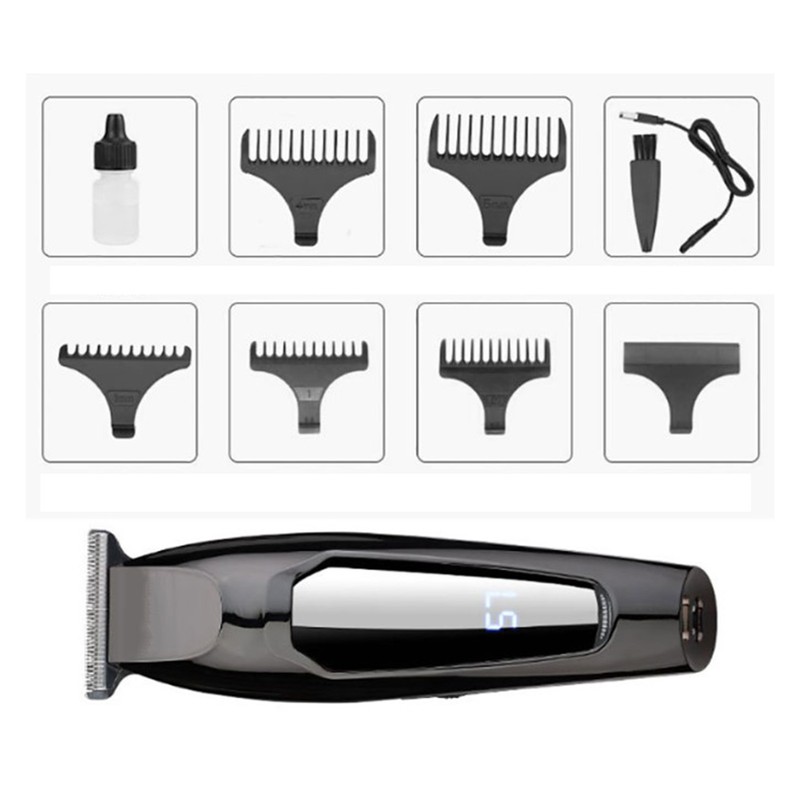 Electric Hair Trimmer USB Rechargeble Professional LCD Display Electric Barber