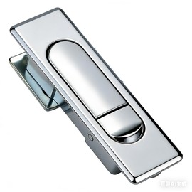 Square Flat Buckle Lock Suitable for switchgear and Industrial Machinery Electrical Cabinet Doors, with Chrome Plated Surface Treatment, Suitable for Distribution Boxes. (Regular Version 1pc)