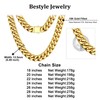 High Qulaity 12mm Gold Cuban Link Chain 18K Gold Filled
