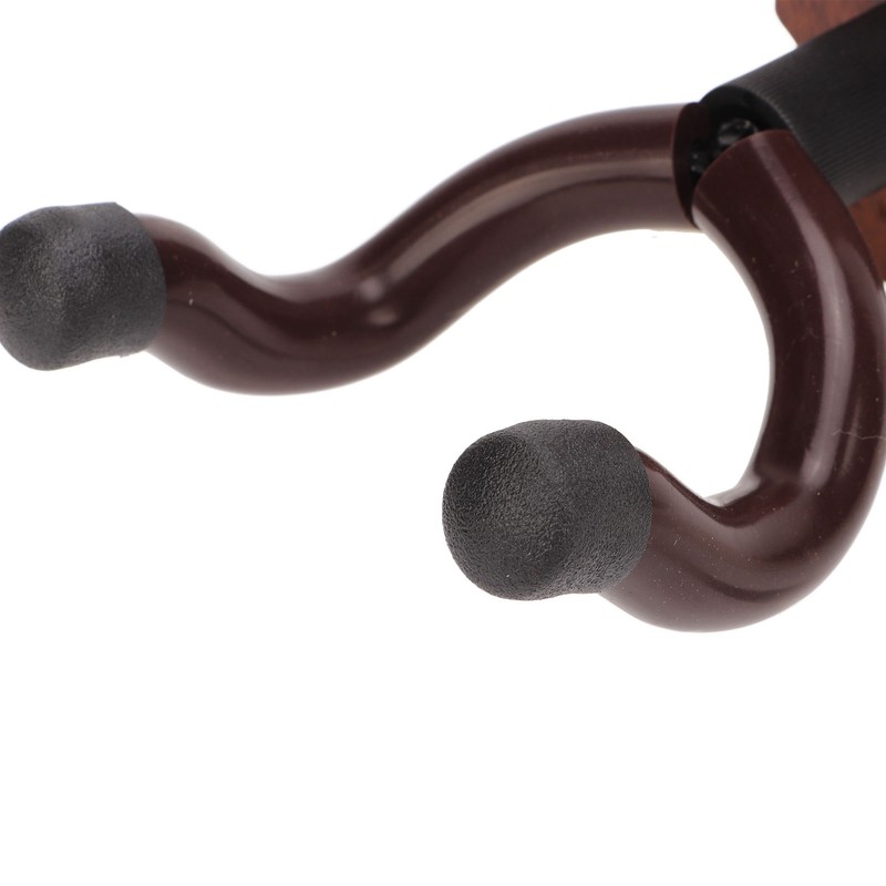 2pcs Guitar Wall Hanger Elegant Black Walnut Guitar Wall Mount