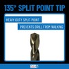 Drill America 15 Piece Cobalt Drill Bit Set with Gold