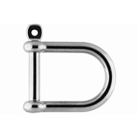 Stainless Steel Shackle Wide Shape Diameter 12 mm A4 AISI 316