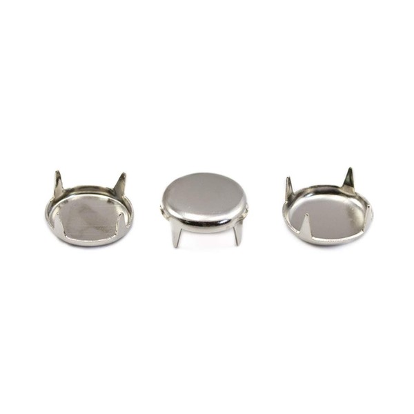 Allstarco 8mm Silver 3/8" BEDAZZLER Studs - 75 Pieces (Size