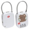 TSA Approved 3 Digit Lock with Zinc Alloy Steel Cable,Ideal