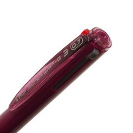 BKSG Multi-Colored Ball Point Pen Knock Type Super Grip G3 07mm Oil-based (Black, Red, Blue) [Navy Axis]