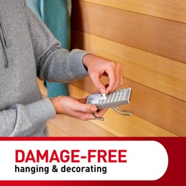 Command X-Large Satin Nickel Triple Hook, 1 Hook, 3 Command Strips, Damage Free Hanging Wall Hooks with Adhesive Strips, No Tools Wall Hooks for Hanging Decorations in Living Spaces