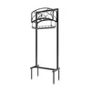 Kingson Portable Garden Hose Holder with Storage Basket - Heavy-Duty