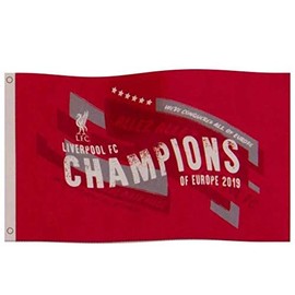 FOCO Liverpool FC Champions of Europe 2018/19 5ft x 3ft Flag
