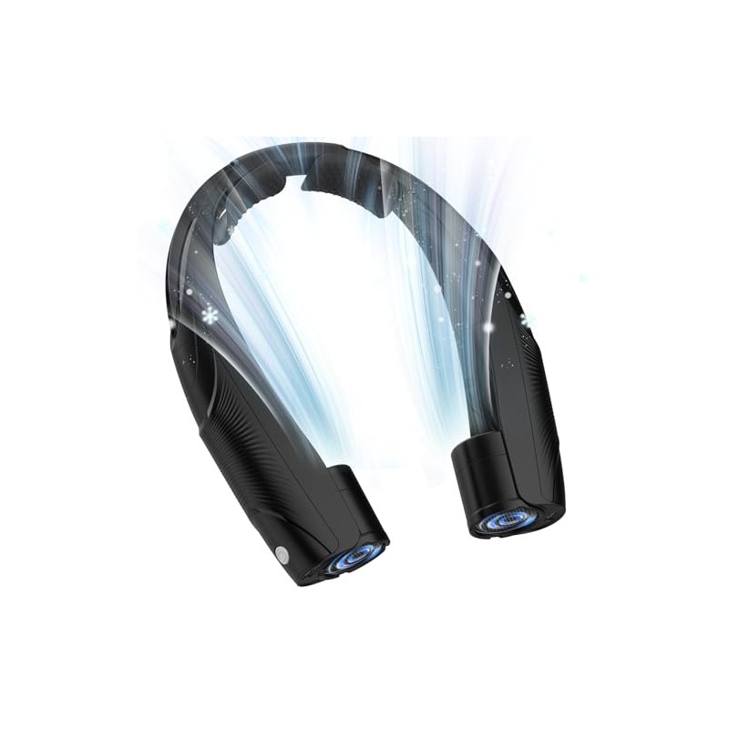 Enituo Portable Neck Fan - Hands-Free, Rechargeable, 6 Speeds