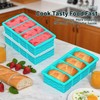 3-Pack Silicone Freezer Trays with Lid, Soup Freezer Container Molds,
