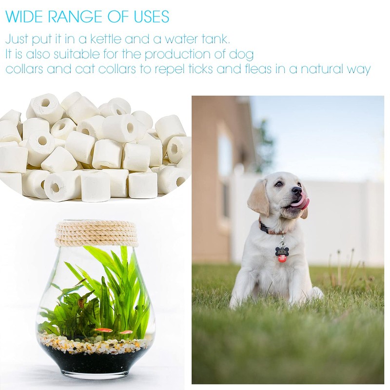 QIQN Ceramic Pipes Pack of 50 Approx. 320 g Ceramic