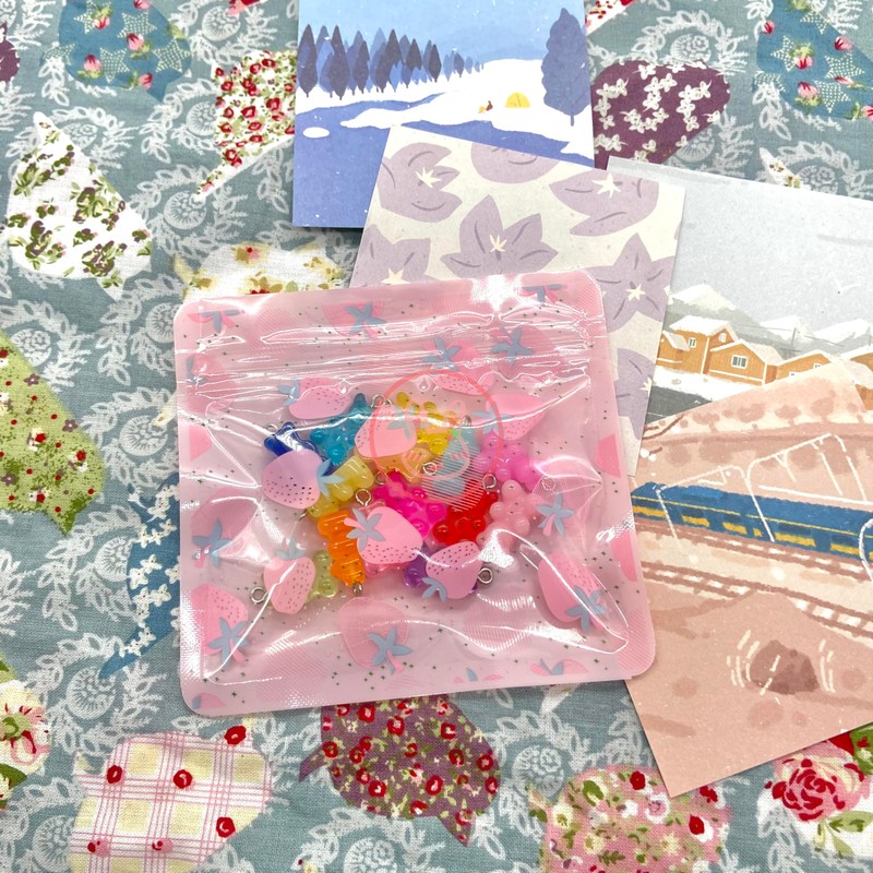 Kurimi Zipper Plastic Bags 20-Piece Set Block Small Portion Bags