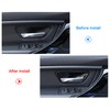 metyoucar Interior Door Handle Bowl Trim Carbon Fiber Style