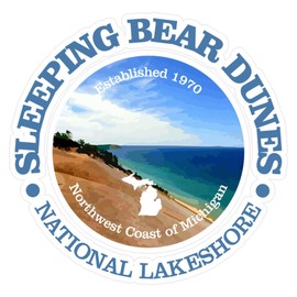 CafePress Sleeping Bear Dunes Medium Die Cut Sticker, 5.75" x 5.75" Matte Finish