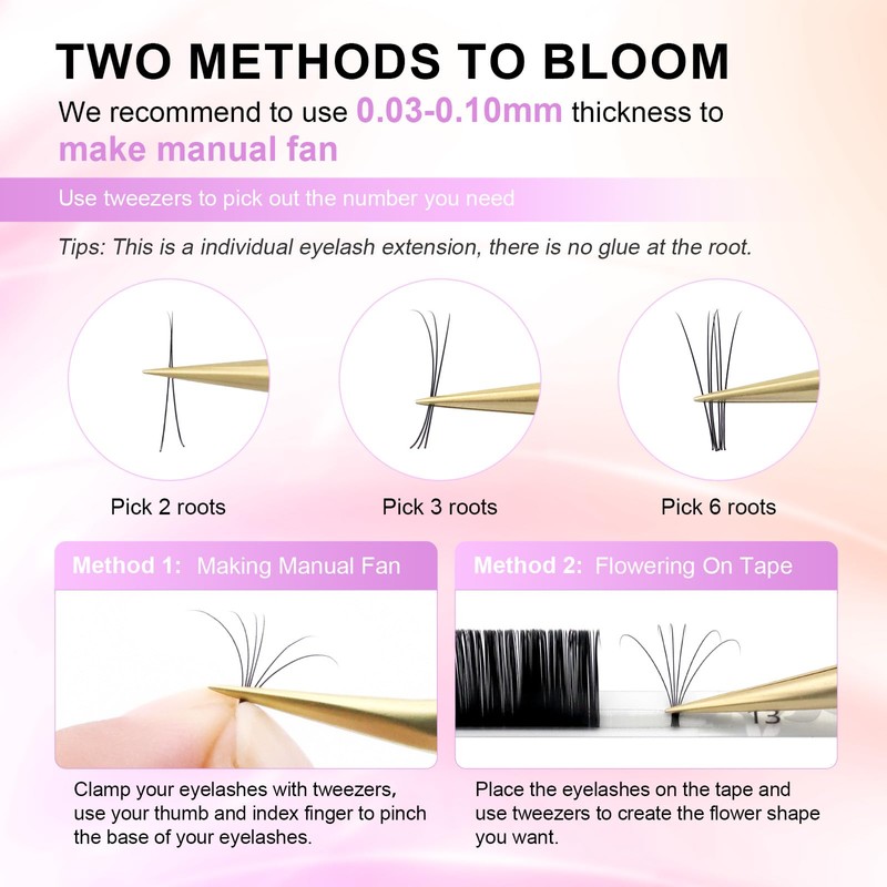 NAGARAKU Eyelash Extension Classic Individual 1:1 Eyelash Volume Individual Eyelashes
