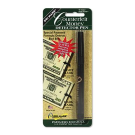 Dri Mark Counterfeit Bill Detector Marker Pen, Made in The USA, 3 Times More Ink, Pocket Size, Fake Money Checker - Money Loss Prevention Tester & Fraud Protection for U.S. Currency (Pack of 1)