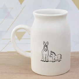 300ml 'Donkey & Foal' Ceramic Milk Jug (MJ00006926)