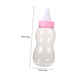 VICASKY Saving Pot Fillable Shower Bottle Girl Piggy Coin Storage Card Candy Bottle Pink