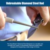 AccuSharp Professional Dual Rod Knife Sharpener, Retractable Diamond-Coated Steel Rod,