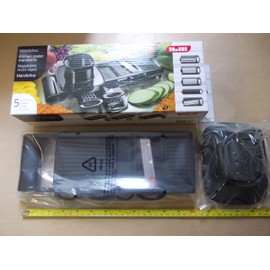 Ibili Easycook Vegetable Slicer, Kitchen Grater, Vegetable Chopper with 5 Attachments, 30 cm Length