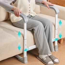 Glnnk Couch Stand Assist Aid for Elderly: Chair Lift Standing Assis Devices for Seniors Sit to Stand - Height & Width Adjustable Mobility Daily Living Aid Couch Cane Stand Up Assist (Blue)