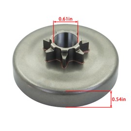 .325 x 7 Clutch Assy for Husqvarna 340 345 350 445 450 Chain Saws with Clutch Drum, Pump Pinion, Pump Piston,Clutch Spring Repalce # 3503815901, 503873071, 503932101