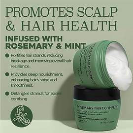 Luseta - Mascarilla para cabello seco y dañado, tratamiento para el cabello adelgazado, nutrición profunda para puntas abiertas y color de rotura, seg