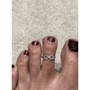 Toe Ring 925 Sterling Solid Silver Adjustable Mixed Design Open