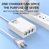 Universal 120W 6-Port USB C Fast Wall Charger Block Charging