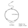 TEAMER Four Leaf Clover Bracelet Stainless Steel Irish Good Luck