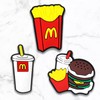 Zanerolan Fast Food Shoe Decoration Charms for Clog, Hamburger French