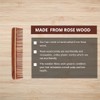 SVATV Handmade Rosewood/Rosewood Detangling Comb for Thick, Curly and Wavy