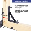 Fence Gate Kit Gate Hardware, 2 Set Anti Sag Gate