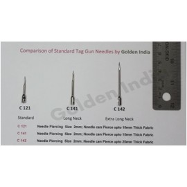 2 Arrow 9L STANDARD LONG NECK Tag Gun + 5 Spare Needles Combo Price Label Clothing Tagging Attacher with Steel Needles