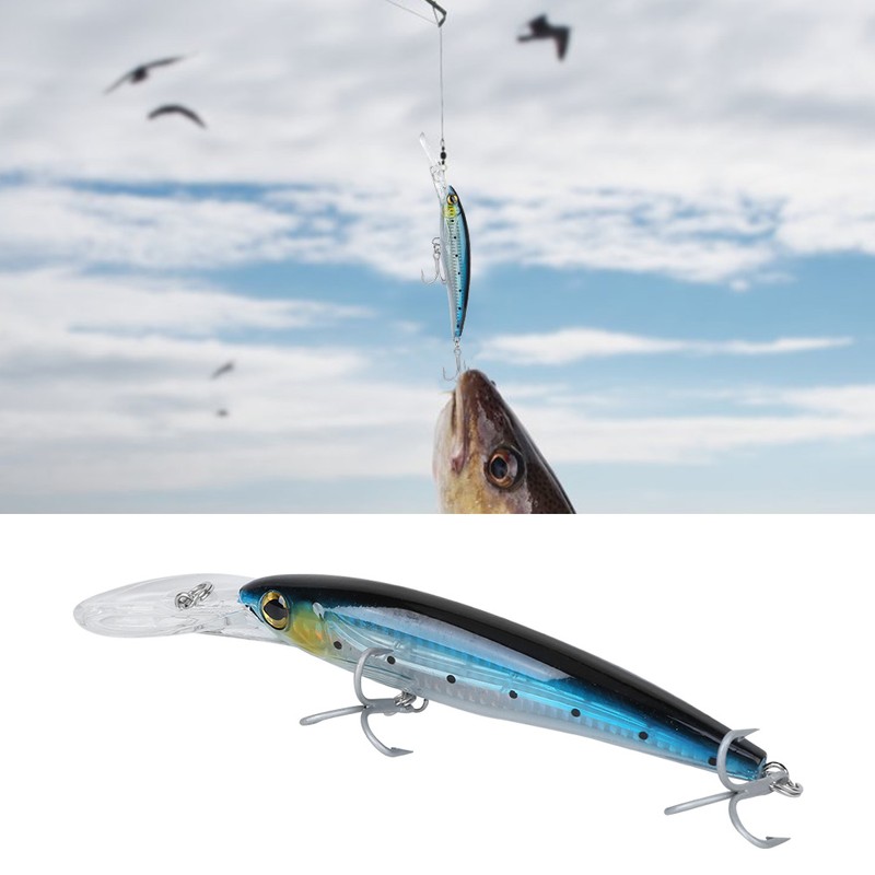 HONOREAL Deep Diving Minnow Sea Boat Fishing Artificial Simulation Hard