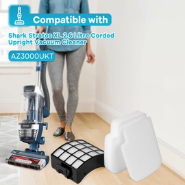 Jollsung Replacement Filters for Shark Stratos Pet Pro Anti Hair Wrap Plus Anti-Odour XL Upright Vacuum AZ3000UKT, 1 Anti Allergen Filter and 2 Foam & Felt Filters Spare Kit