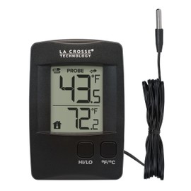 La Crosse Technology 314-1410 Battery Operated Digital Thermometer with Wired Probe