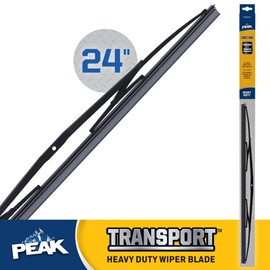 PEAK Transport 24" Heavy Duty Wide Saddle Windshield Wiper Blade, Durable Metal Wiper Blade Replacement for Trucks, RV's and Buses